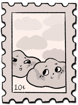 cloudy stamp